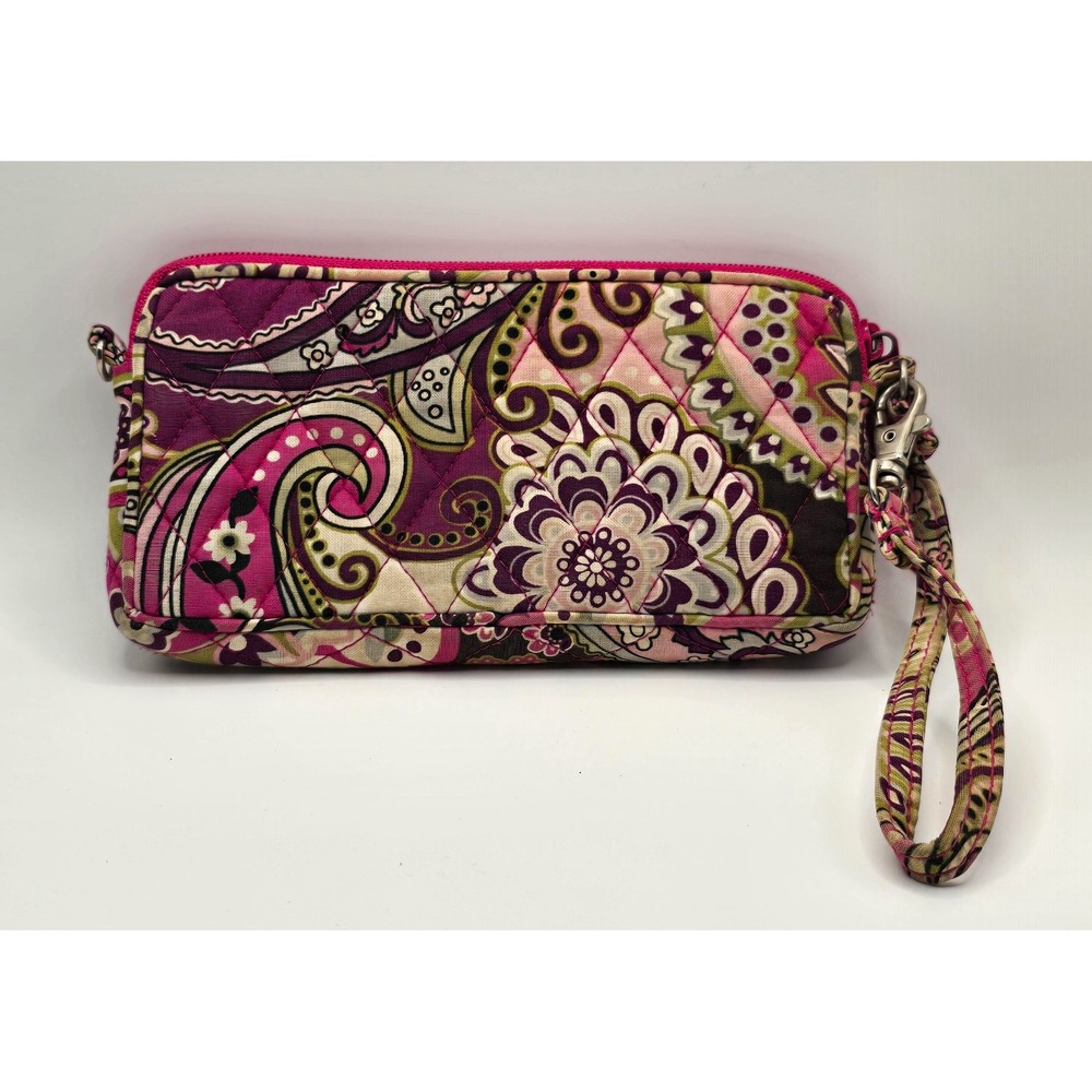 Vera Bradley Very Berry Paisley Pattern Small Wallet/Wristlet